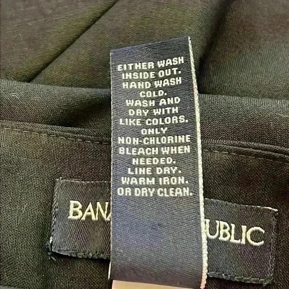 Banana Republic Flared Skirt Size 6 Black Wool Blend Lined - Picture 4 of 6